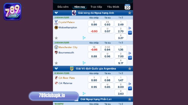 Click vào game để tham gia đặt cược