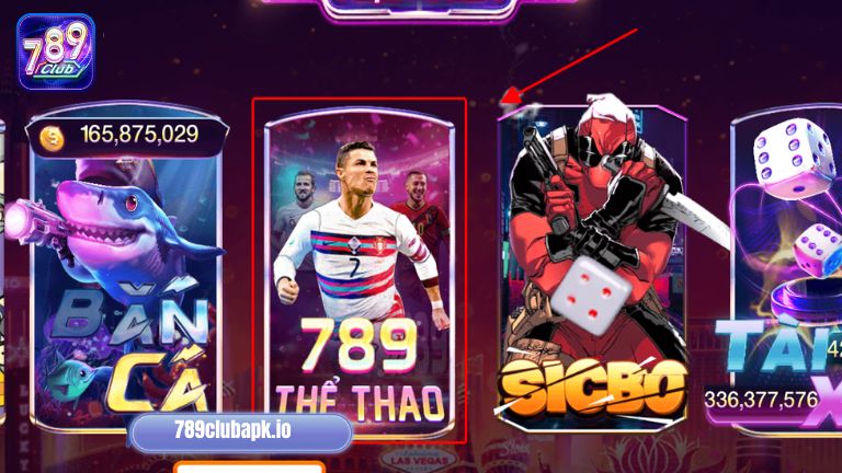 Hướng dẫn chơi thể thao – Truy cập vào 789Club, chọn mục thể thao 789