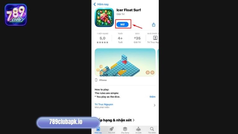 Mở app để thỏa sức tham gia tr&ograve; hay tại 789Club