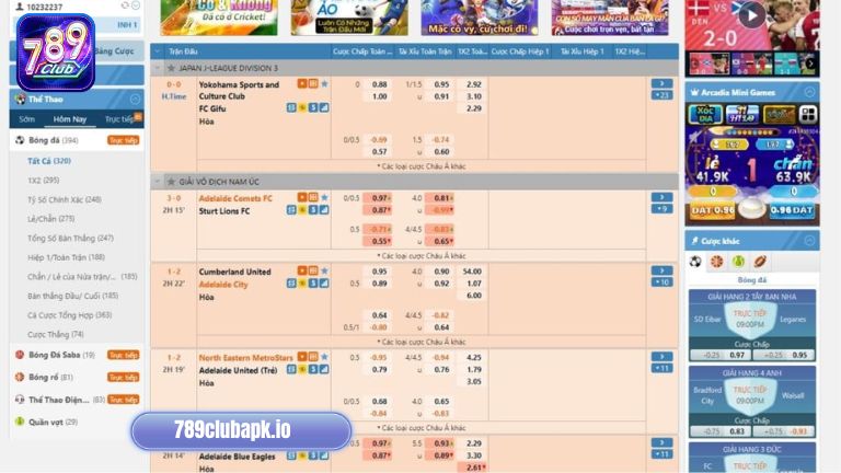 Tại A Thể Thao người chơi có thể tham gia cá cược với nhiều loại hình