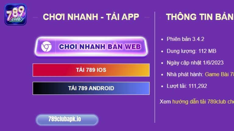 Tải ngay 789Club về máy để tiện trải nghiệm tất cả các trò hay
