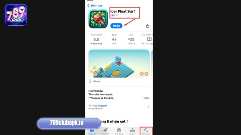 T&igrave;m kiếm app 789Club để tải