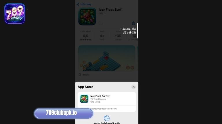X&aacute;c nhận t&agrave;i khoản icloud để tải app 789Club